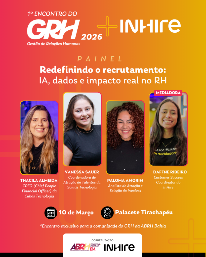 1º Encontro do GRH + InHire (Presencial)