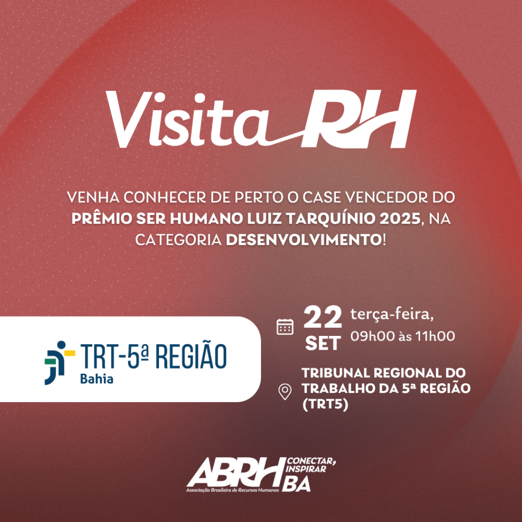 VisitaRH | TRT da 5ª Região – Vencedor do PSH 2025 | Categoria Desenvolvimento